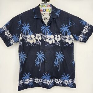 Ali Fashion Shirt Mens Large Hawaiian Button Up Short Sleeve Beach‎ Hawaii Aloha
